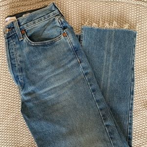 Re/done originals straight leg jean size 27 new!
